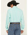 Image #4 - Cinch Men's Geo Print Long Sleeve Button-Down Western Shirt, Blue, hi-res