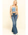 Image #6 - Vocal Women's Studded Fringe Suede Vest, Stone, hi-res