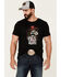 Moonshine Spirit Men's Day Of The Bandit Graphic Short Sleeve T-Shirt , Black, hi-res