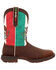 Image #2 - Durango Men's Mexico Flag Western Performance Boots - Steel Toe, Sand, hi-res