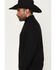 Image #2 - Cody James Black 1978® Men's Parker Solid 1/4 Zip Pullover Sweater, Black, hi-res