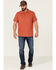 Image #2 - Brothers and Sons Men's Slub Polo Shirt, Cherry, hi-res