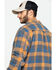 Image #5 - Hawx Men's Khaki Sherpa Lined Plaid Zip Front Work Shirt Jacket , , hi-res