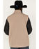 Cinch Men's Solid Concealed Carry Zip-Front Softshell Vest , Beige/khaki, hi-res