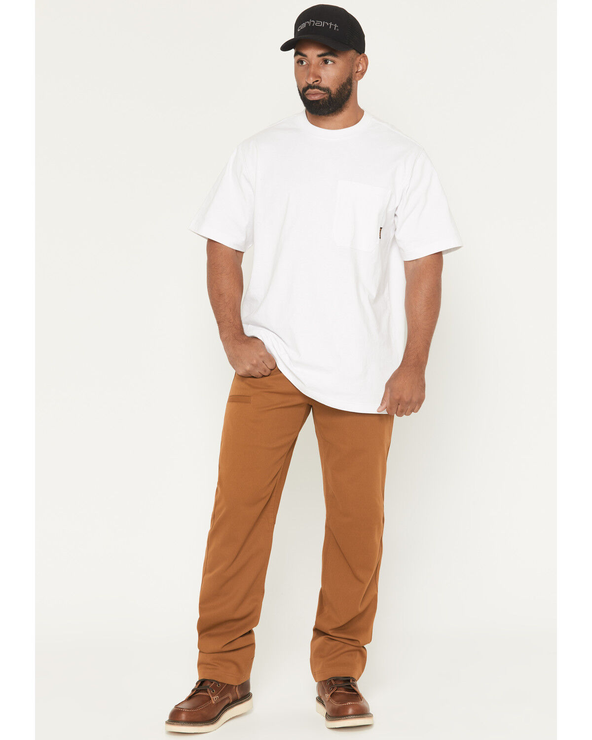 Image #1 - Hawx Men's Burr 2.0 UPF 50+ Water Repellent Stretch Work Pants, Rust Copper, hi-res