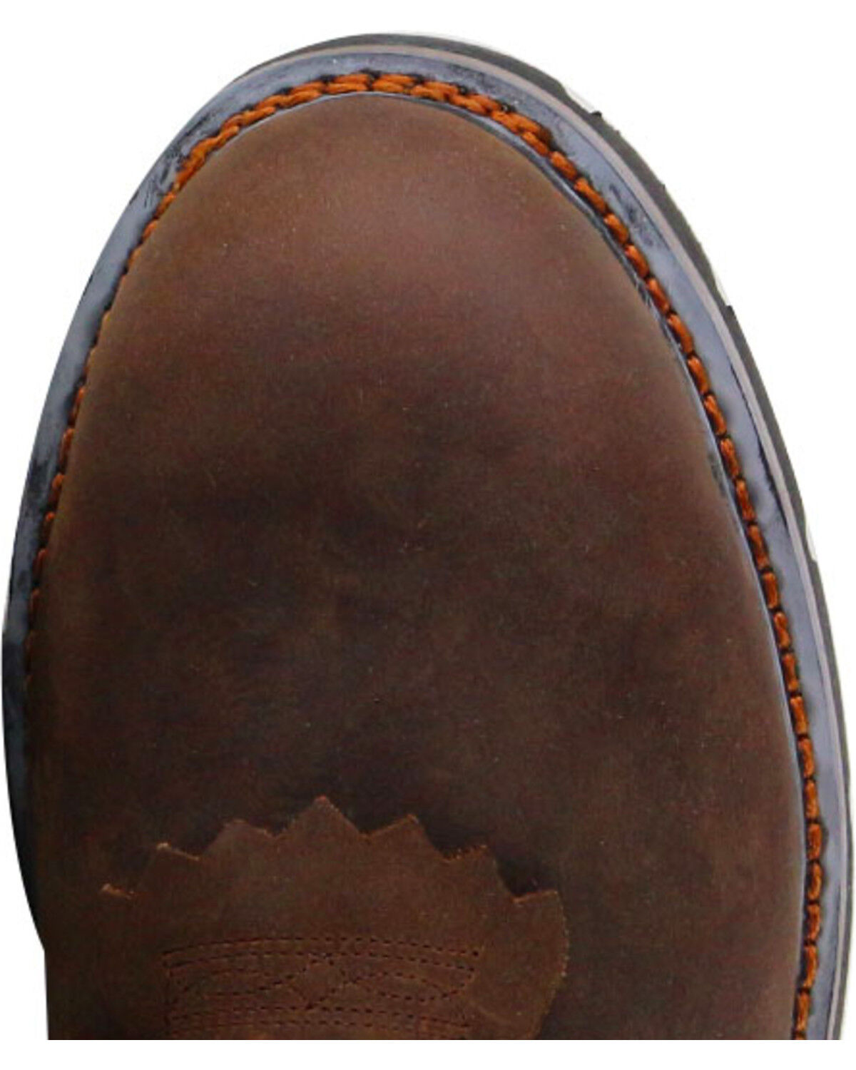 Image #6 - Cody James® Comp Toe Waterproof Kiltie Work Boots, Brown, hi-res