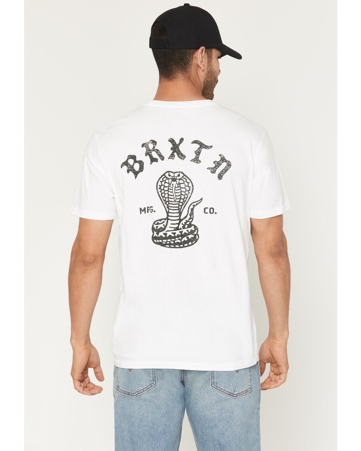 Brixton Men's Darver Short Sleeve Graphic T-Shirt, White, hi-res