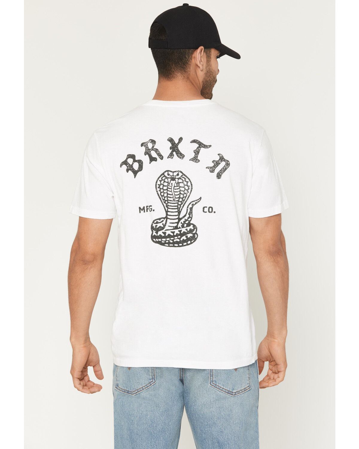 Image #1 - Brixton Men's Darver Short Sleeve Graphic T-Shirt, White, hi-res