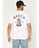 Image #1 - Brixton Men's Darver Short Sleeve Graphic T-Shirt, White, hi-res