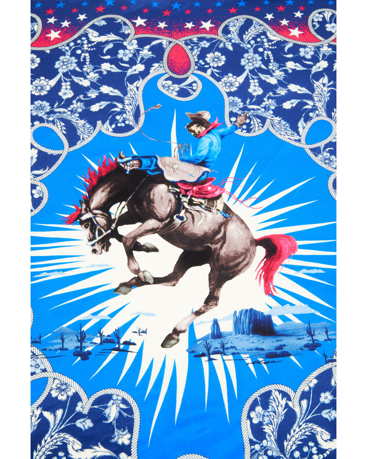 Image #3 - Idyllwind Women's Freeland Silk Bandana, Multi, hi-res