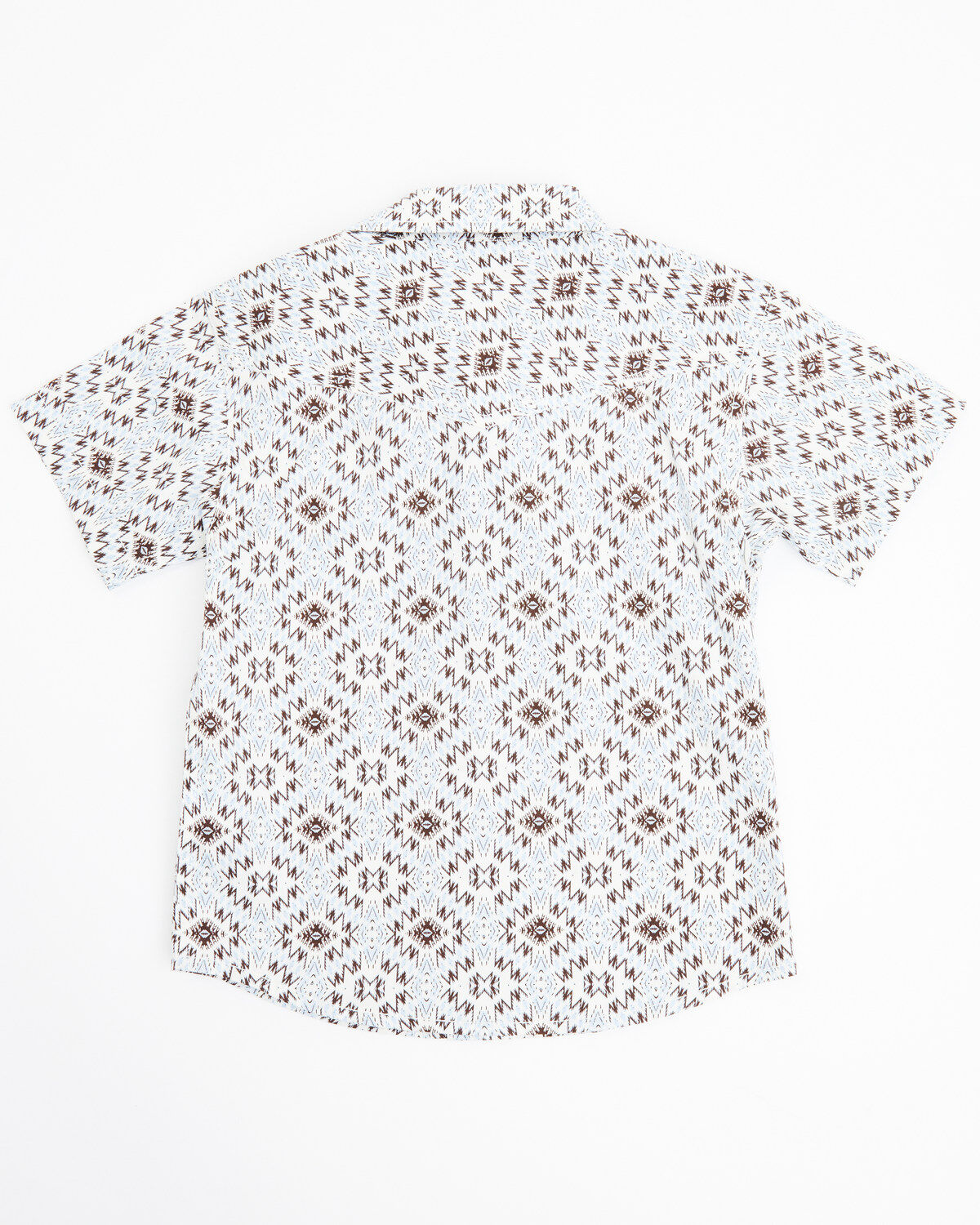 Image #3 - Cody James Toddler Boys' High Plains Southwestern Print Short Sleeve Snap Western Shirt, Light Blue, hi-res