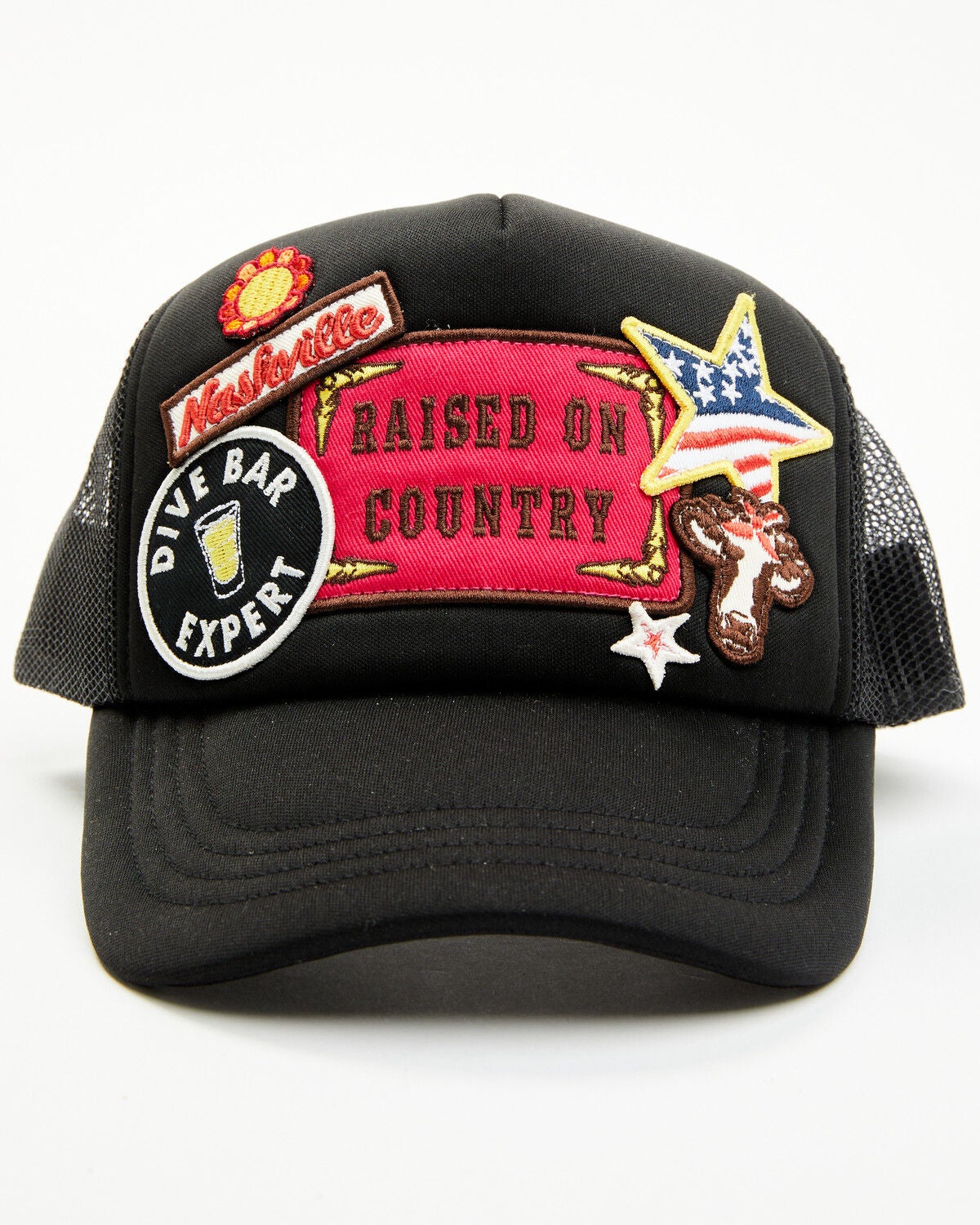 Idyllwind Women's Raised on Country Ball Cap, Black, hi-res