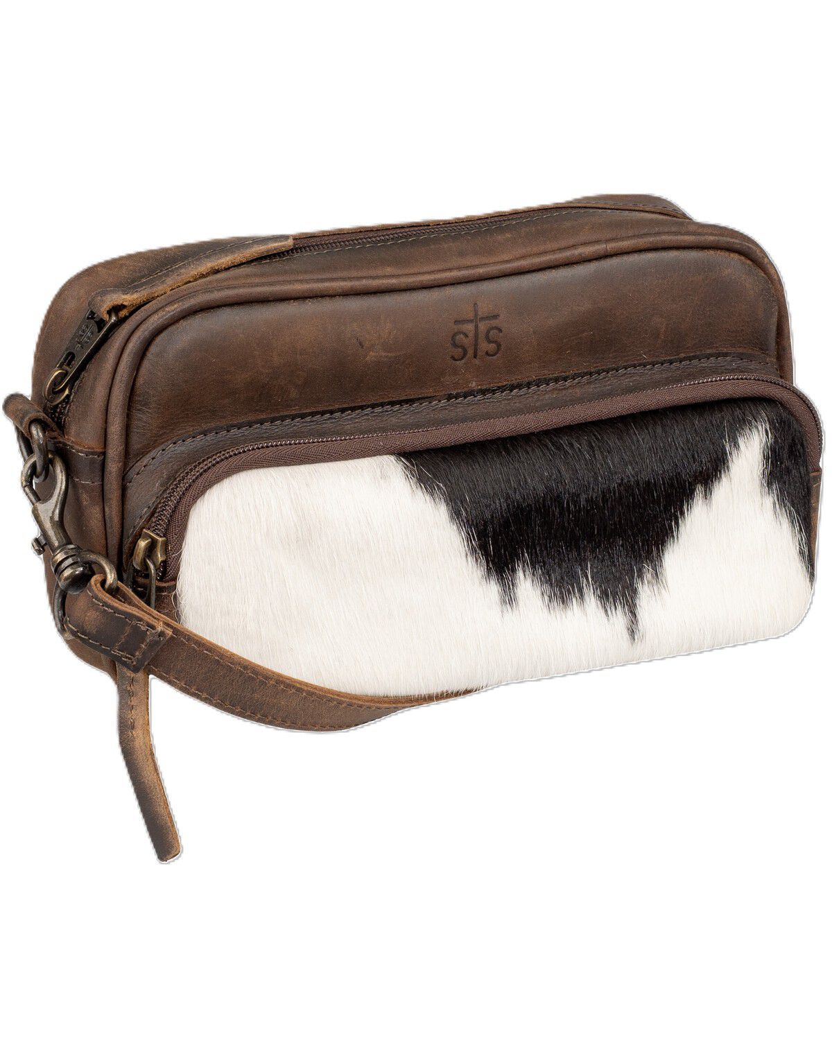 STS Ranchwear by Carroll Women's Jess Cowhide Crossbody Bag, Brown, hi-res
