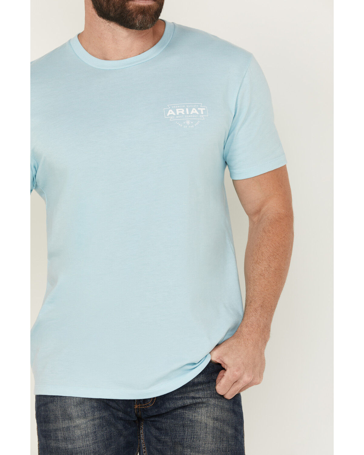 Image #3 - Ariat Men's Logo Short Sleeve Graphic T-Shirt, , hi-res
