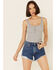 Image #2 - Wrangler Women's Frayed Hem Shorts, Blue, hi-res