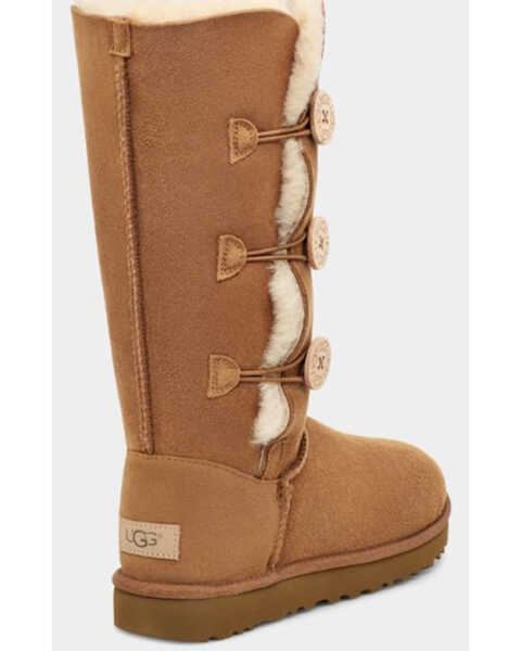 Image #4 - UGG® Women's Bailey Button Triplet II Water Resistant Boots, Chestnut, hi-res