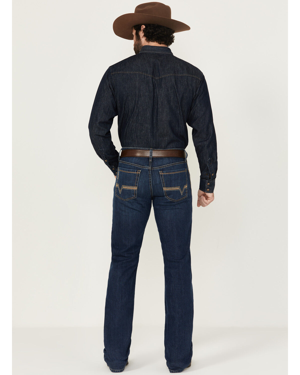 Product Name:  Cinch Men's Ian Dark Wash Slim Bootcut Performance Stretch Denim Jeans