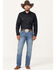 Image #1 - Wrangler Retro Men's Kresby Medium Wash Slim Bootcut Stretch Premium Green Jeans, Medium Wash, hi-res