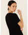 Image #5 - Revel Women's Let Love In Graphic Slub Short Sleeve Tee, Black, hi-res