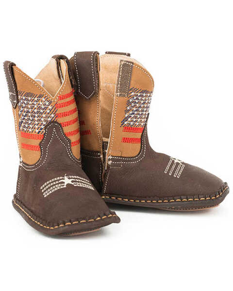 Roper Infant Boys' Lil American Western Boots - Square Toe , Brown, hi-res