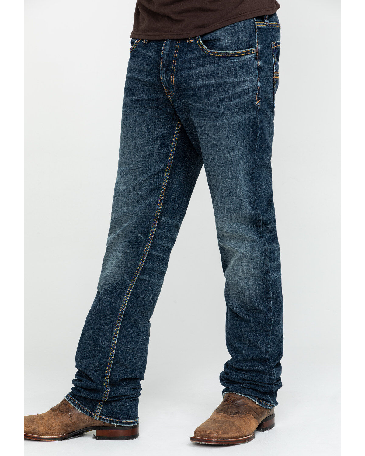 Image #3 - Moonshine Spirit Men's Harley Medium Wash Stretch Slim Straight Jeans , , hi-res