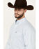 Image #2 - Ariat Men's Kolton Geo Print Long Sleeve Button-Down Western Shirt, White, hi-res