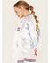 Image #2 - The Laundry Room Women's Faux Satin Coors Light Bomber Jacket, White, hi-res