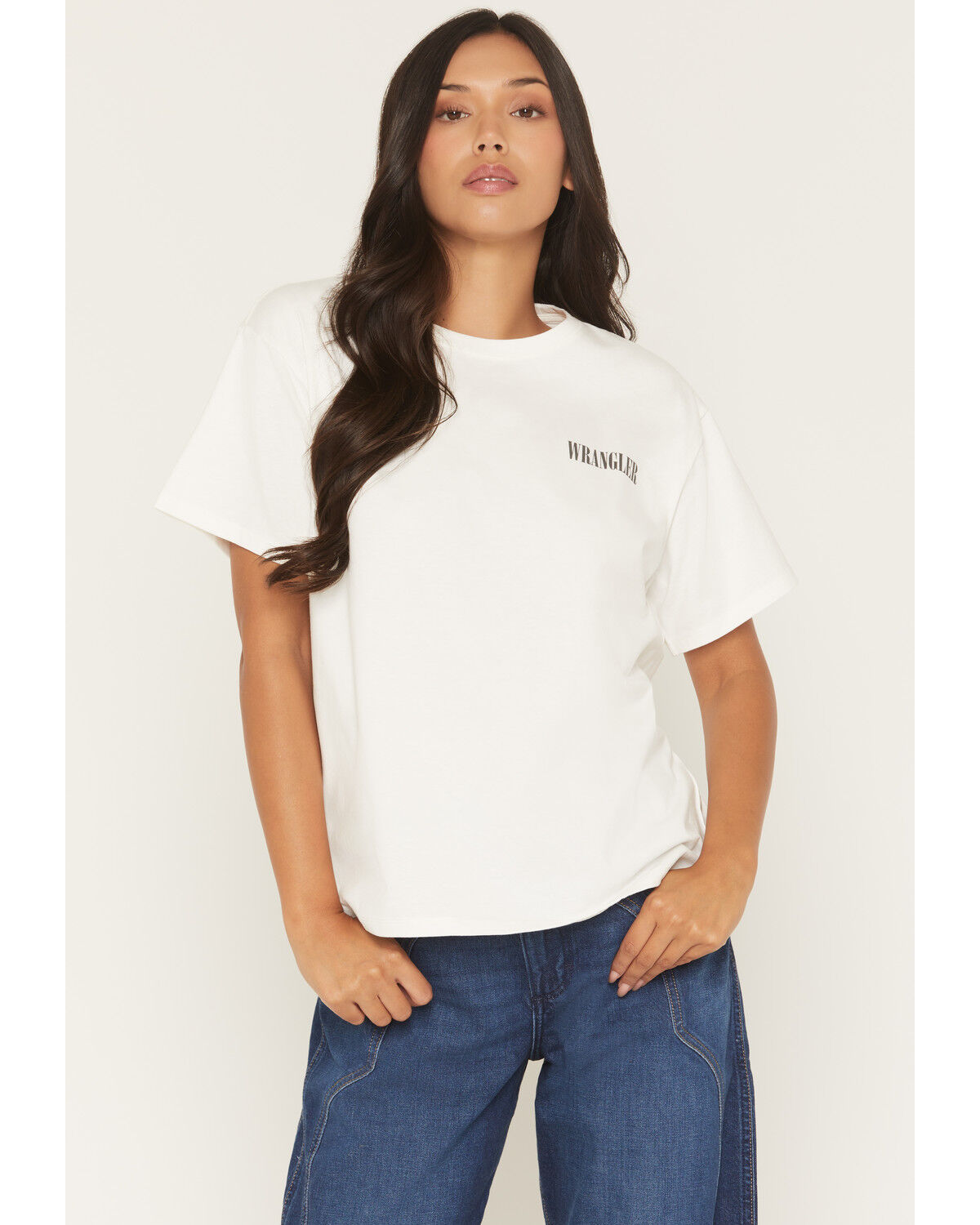 Image #2 - Wrangler Women's Desert Short Sleeve Graphic Tee, White, hi-res