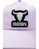 Idyllwind Women's Moody Steer Head Mesh Back Ball Cap, Lavender, hi-res