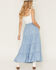 Image #3 - Ashley Women's Medium Washed Tiered Denim Midi Skirt, Medium Wash, hi-res