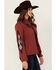 Image #2 - Shyanne Women's Kalo Embroidered Softshell Jacket, Brick Red, hi-res