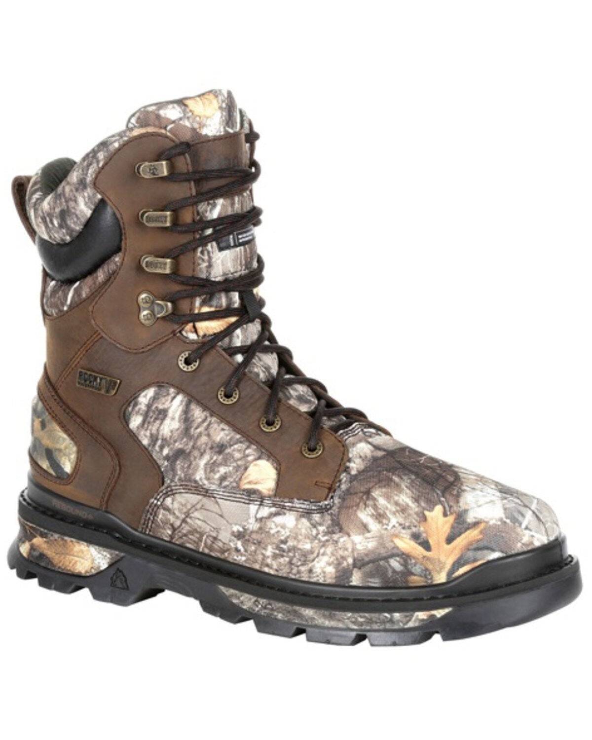 Rocky 8MW Combat Gore Tex – Chaussures Randonnée Homme – Camouflage Marron – Lacets – Occasion TBE