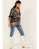 Image #4 - Johnny Was Women's Graphite Terraine Embroidered Blouse, Charcoal, hi-res