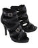 Milwaukee Performance Women's Ankle Strap Stiletto Sandals, Black, hi-res