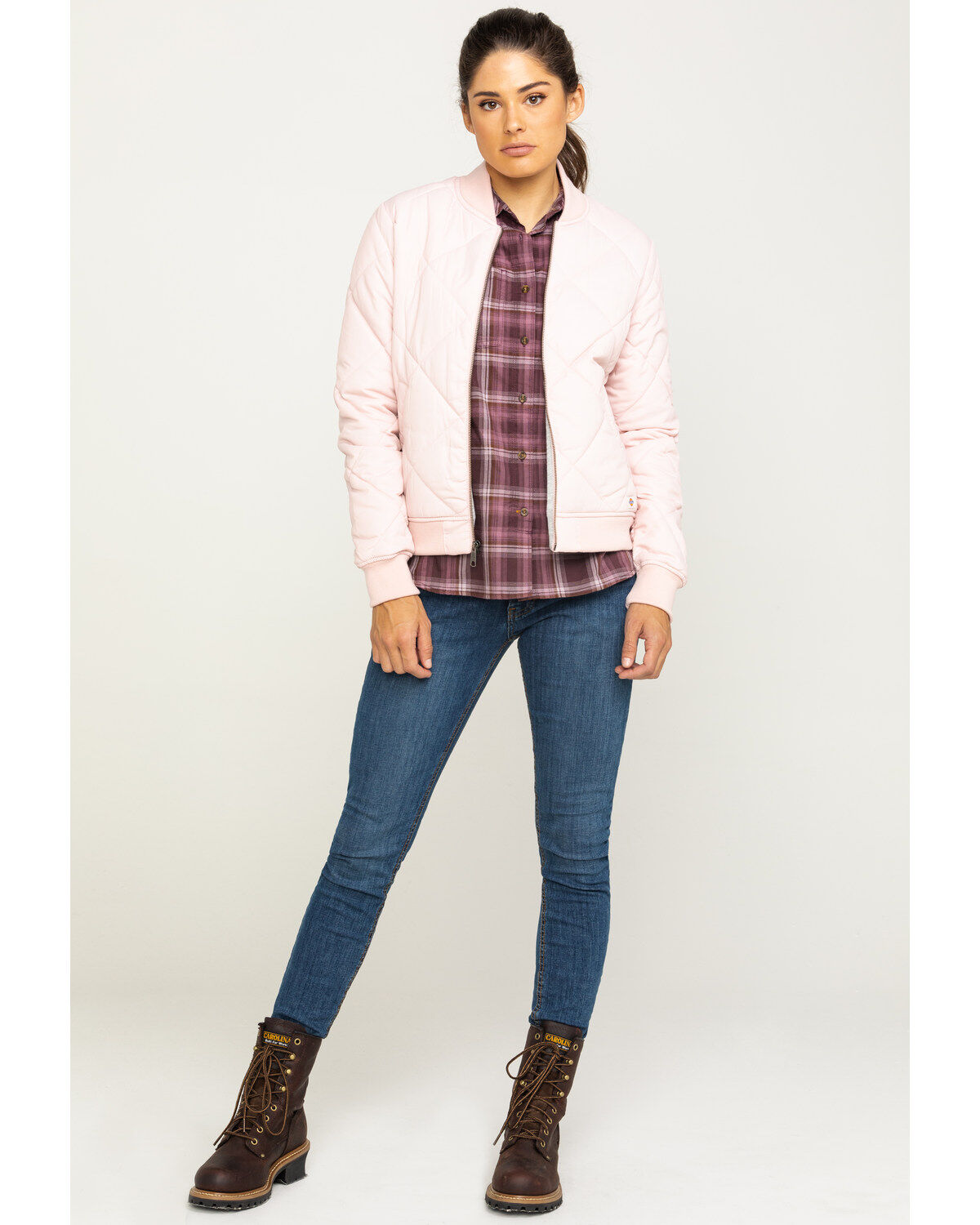 Image #1 - Dickies Women's Quilted Bomber Jacket, , hi-res