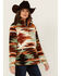 Image #1 - Wrangler Women's Southwestern Sherpa Fleece 1/2 Zip Pullover, , hi-res