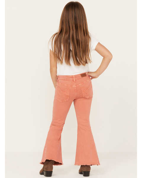 Image #3 - Shyanne Little Girls' Colored Flare Jeans - Youth, Rose, hi-res