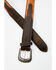 Image #2 - Cody James Men's Embossed Croco Print Leather Belt, Pecan, hi-res