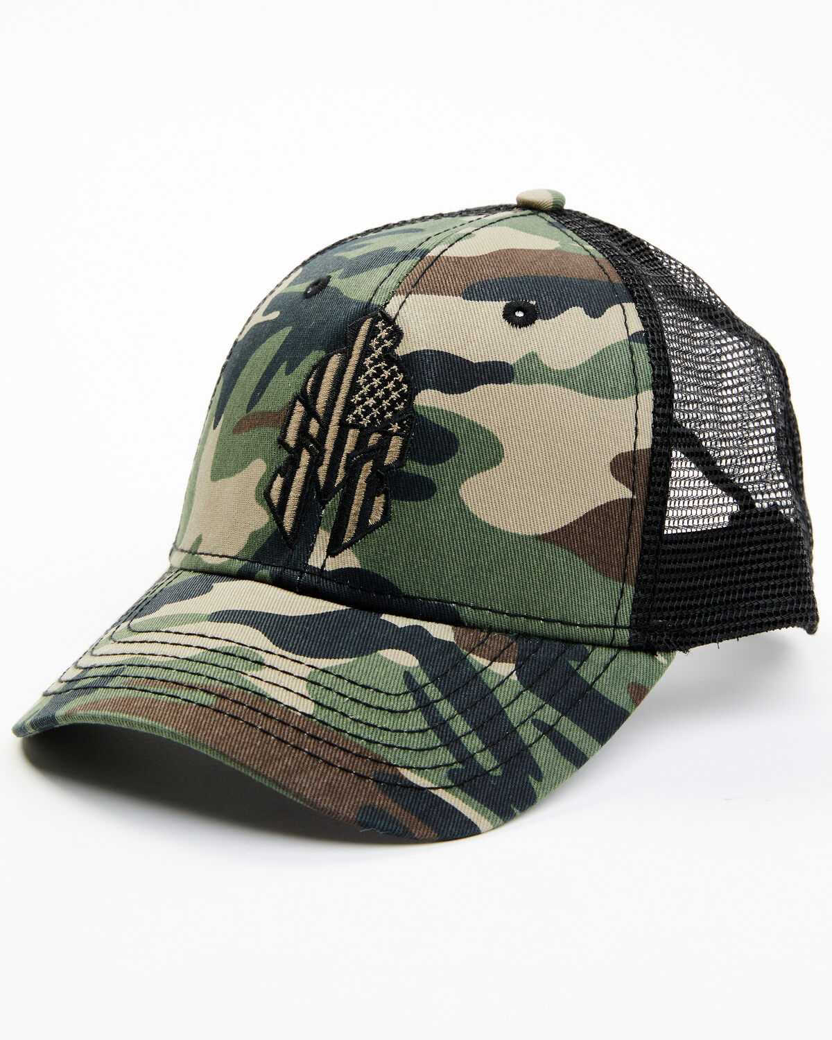 Image #1 - H3 Sportgear Men's Camo Print Spartan Helmet Ball Cap, Camouflage, hi-res