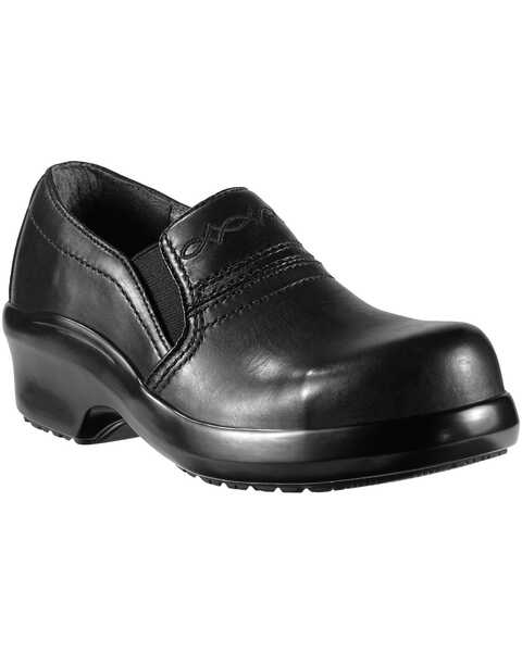 Image #1 - Ariat Women's Expert Safety Composite Toe Work Clogs, Black, hi-res