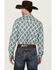 Image #4 - Gibson Men's Kinzie Medallion Print Long Sleeve Snap Western Shirt, White, hi-res