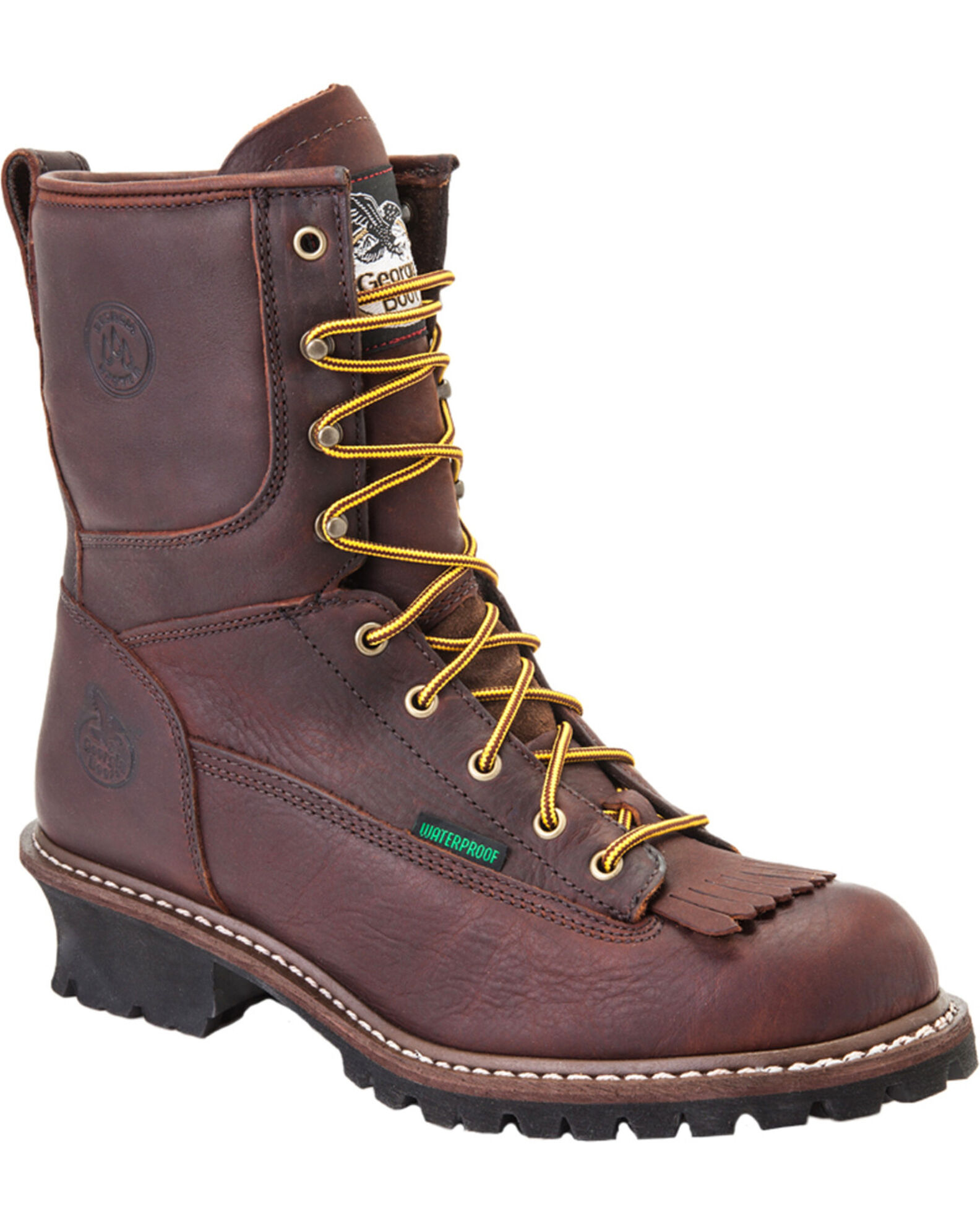 Men's logger boots on sale outlet