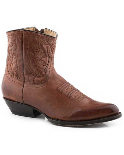 Stetson Women's Annika Cognac Western Boots - Pointed Toe, Brown, hi-res