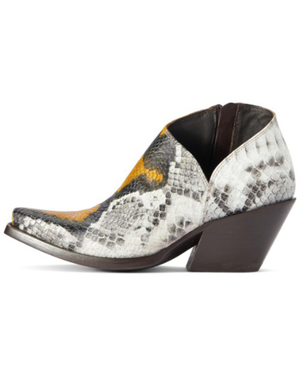 Image #2 - Ariat Women's Jolene Snake Print Western Fashion Booties - Snip Toe, Yellow, hi-res