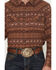 Image #3 - Cody James Men's Red Label Southwestern Print Long Sleeve Snap Flannel Shirt, Red, hi-res