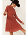 Image #2 - Molly Bracken Women's Lace Mock Neck Mini Dress, , hi-res