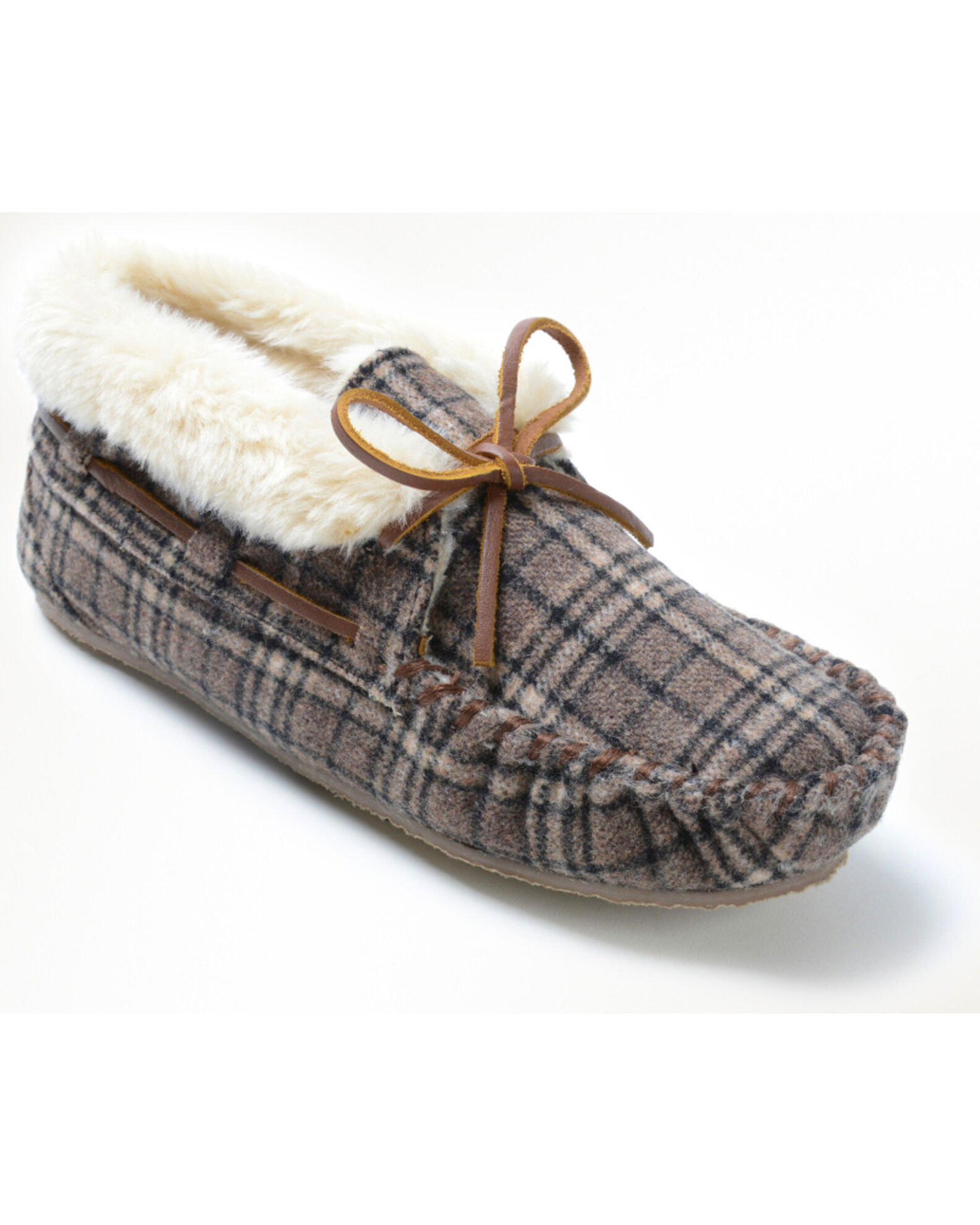 Image #1 - Minnetonka Women's Chrissy Plaid Slipper, Multi, hi-res