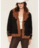 Image #1 - Idyllwind Women's Briggs Faux Suede Sherpa Blazer, Black, hi-res