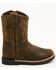 Image #2 - Cody James Toddler Boys' Little Nash Western Boots - Broad Square Toe, Brown, hi-res