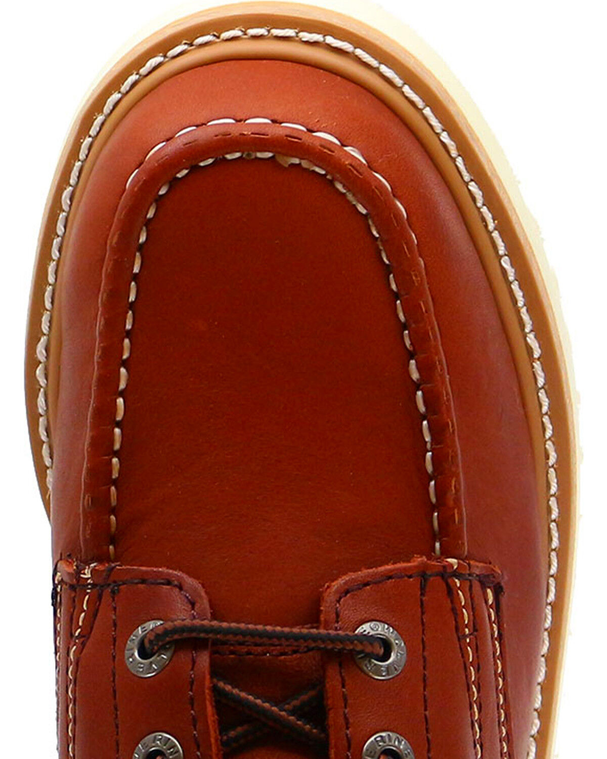 Image #6 - Wolverine Men's Moc-Toe Work Boots, Rust Copper, hi-res